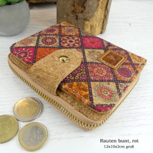 Korkportemonnaie klein, Portemonnaie Damen, Gelbeutel Kork, nachhaltig, Geschenk Freundin, nachhaltige Geschenke