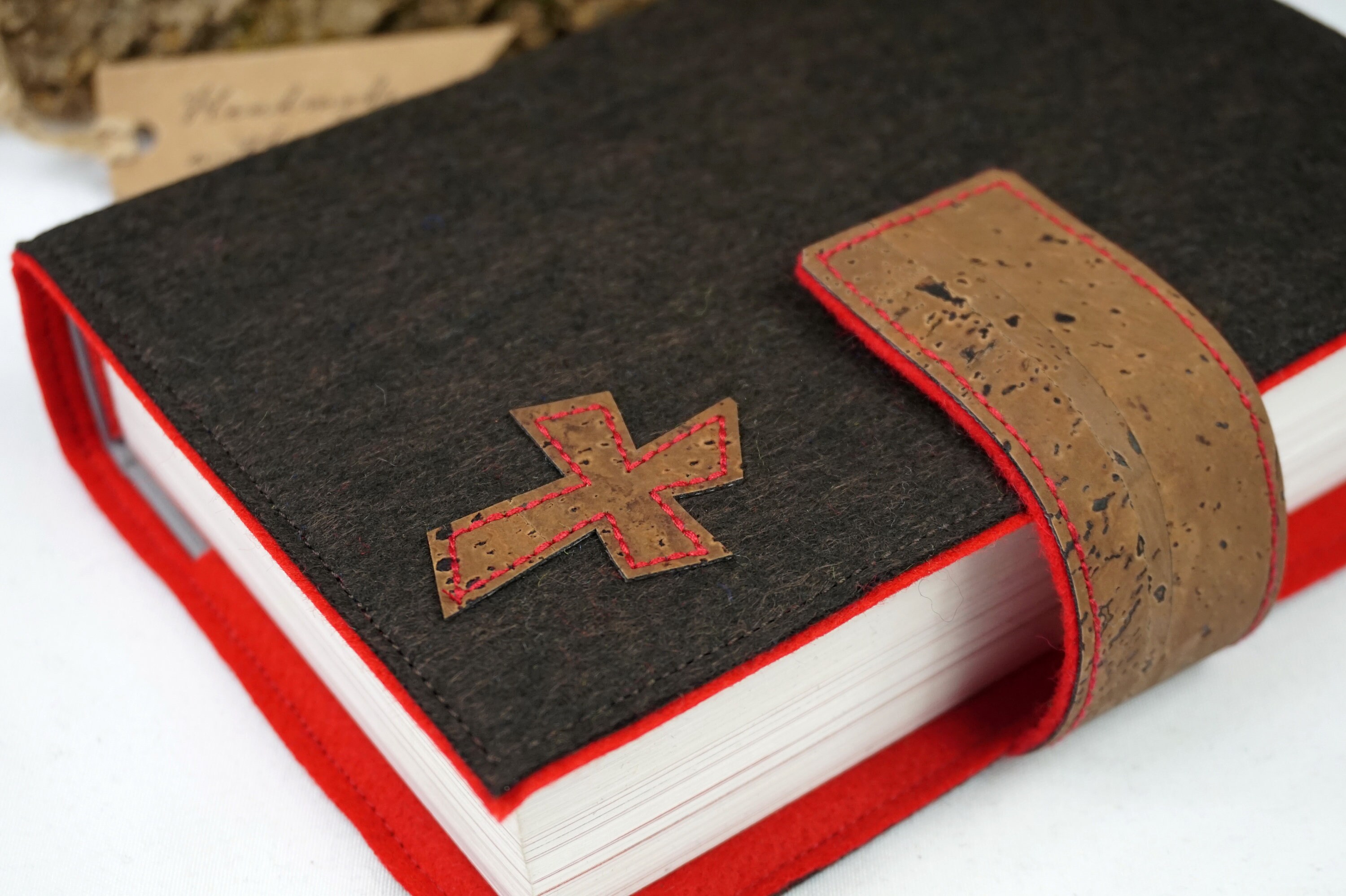 Gotteslob Hülle /Gesangbuch Hülle/Bibelhülle aus Filz und Kork | Etsy