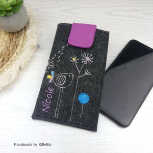 Smartphonehoesje | Vilt telefoonhoesje | ALLE MODELLEN | iPhone hoesje | Gepersonaliseerde cadeaus | Cadeau-idee voor vriendin