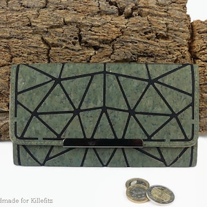 Portemonnaie Damen, Geldbörse Damen, Kork Portemonnaie, vegan, nachhaltige Geschenke, Geschenkidee Freundin