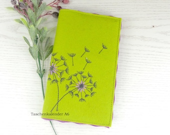 Pocket calendar 2027 | Book calendar 2027 | Appointment planner 2027 | Personalized notebook | Felt | Gift ideas for girlfriend