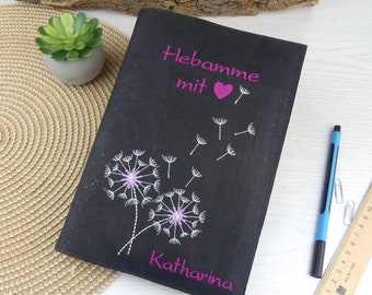 Gift for a midwife, gift idea for a midwife, 2024 planner, A5 notebook, A4 notebook, thank you midwife