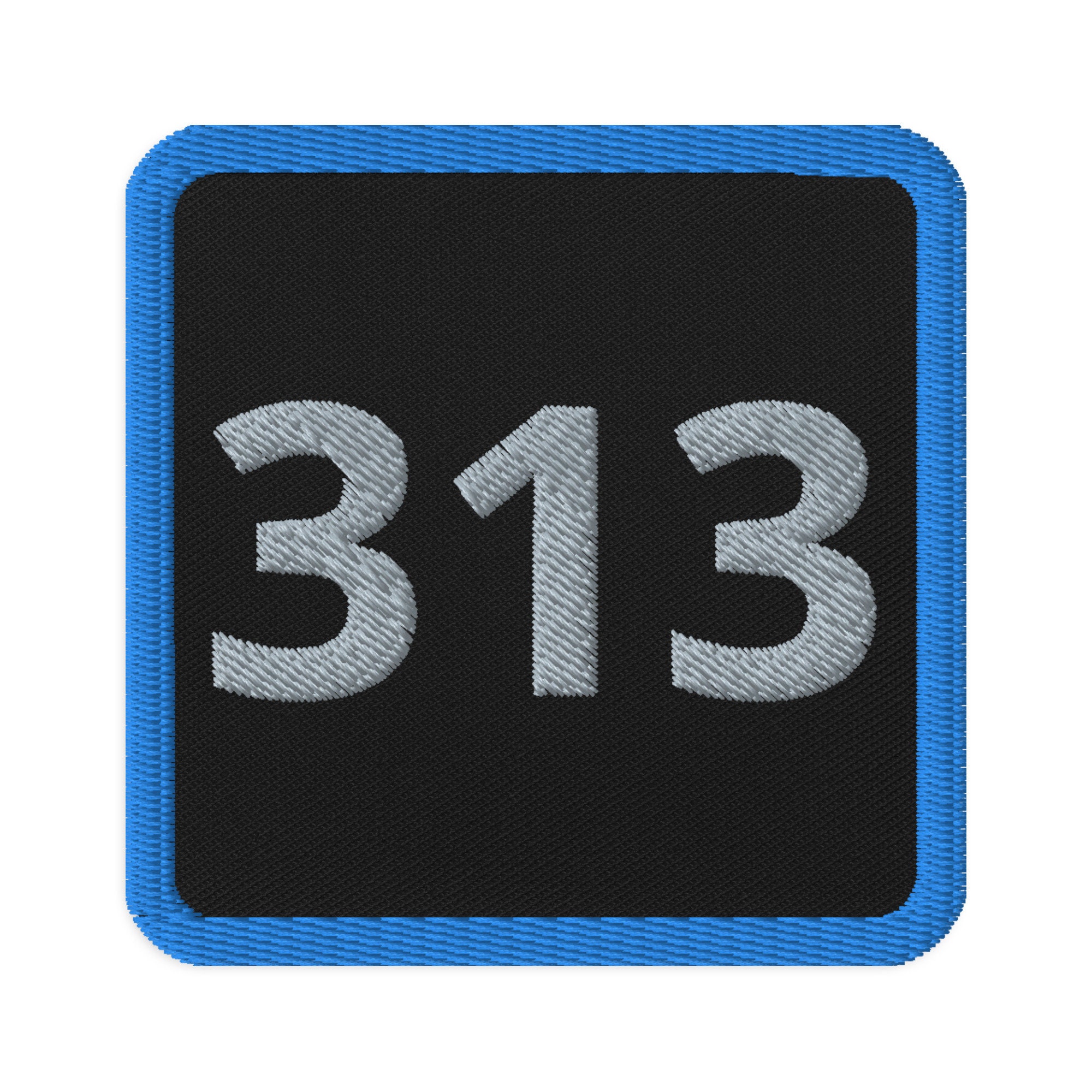 313 Area Code Michiganembroidered Patches - Etsy