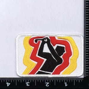 Vintage Golf patch retro 70s 80s Theme Golf Bag Accessory iron on woven patch 24hr handling for shipping