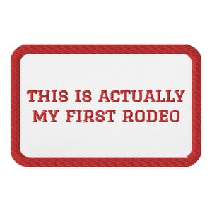 Detta är faktiskt mina första broderade Rodeo-märken