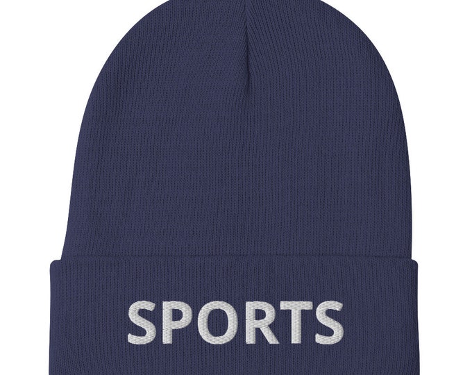 Sports Embroidered Beanie