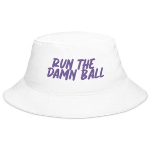 Run The Damn Ball Purple Bucket Hat