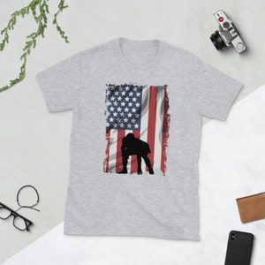 Football Player center Long Snapper USA Flag Short-Sleeve Unisex T-Shirt