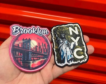 Toppa da stirare di New York City, Statua della Libertà, Toppa da viaggio, Souvenir di New York, Lady Liberty