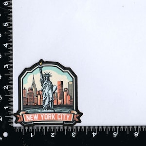 New York City Iron On Patch Statue of Liberty Travel Patch Souvenir New York lady liberty