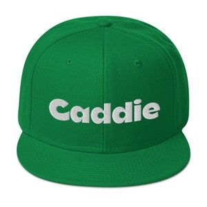 Caddie Script Golf Green Snapback Hat