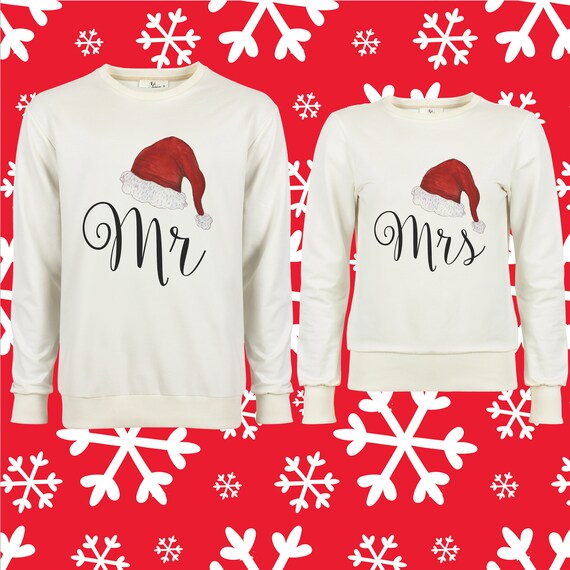 mr & mrs christmas jumpers
