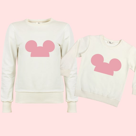 Family Mouse Silhouette Sweatshirt Shirts Mother Son Daughter Matching Mommy and Me Sweatshirts Shirts Family Outfits
