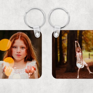 Custom Photo Keychain, Personalized Picture Keyring, Unique Gift for Loved Ones, Perfect for Anniversaries, Birthdays, and Special Occasions