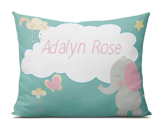 Elephant Washable Nap Pillow 12x16 