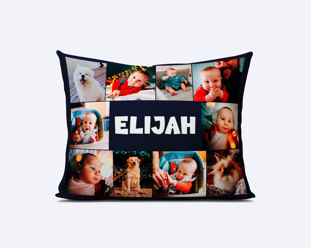 Personalized Daycare Pillow Custom Photo Collage Cover Etsy