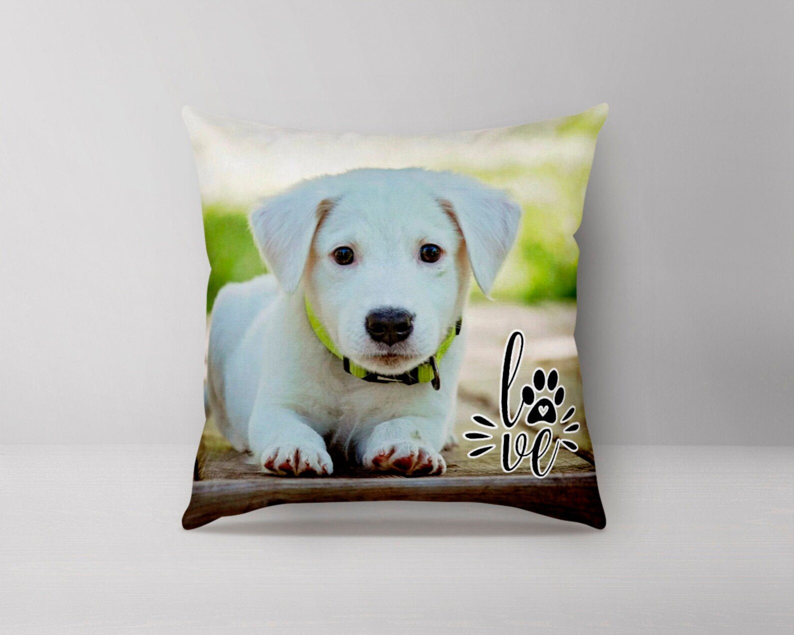 Pet Photo Pillow Washable Pillow Dog Quote Custom Pillow Etsy