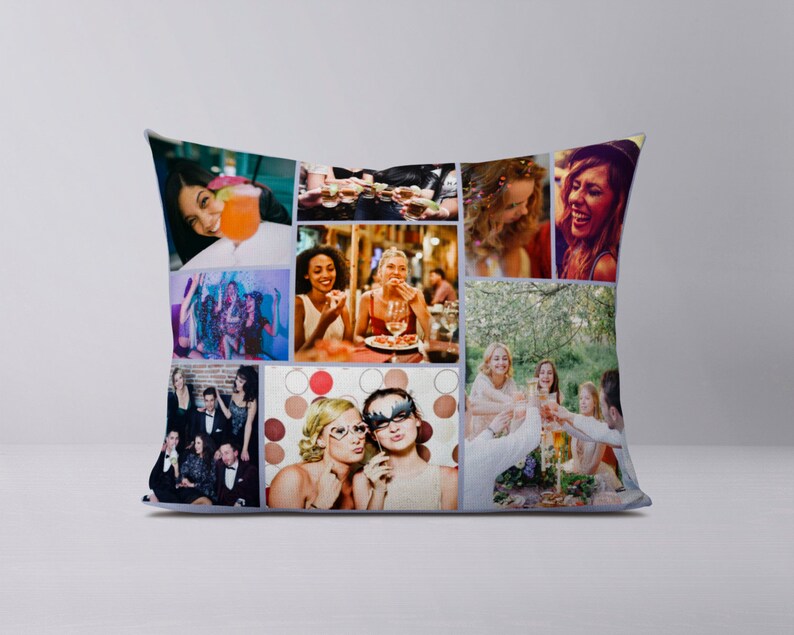 Your Photos 12x16 Custom Huggable Collage Pillow Etsy