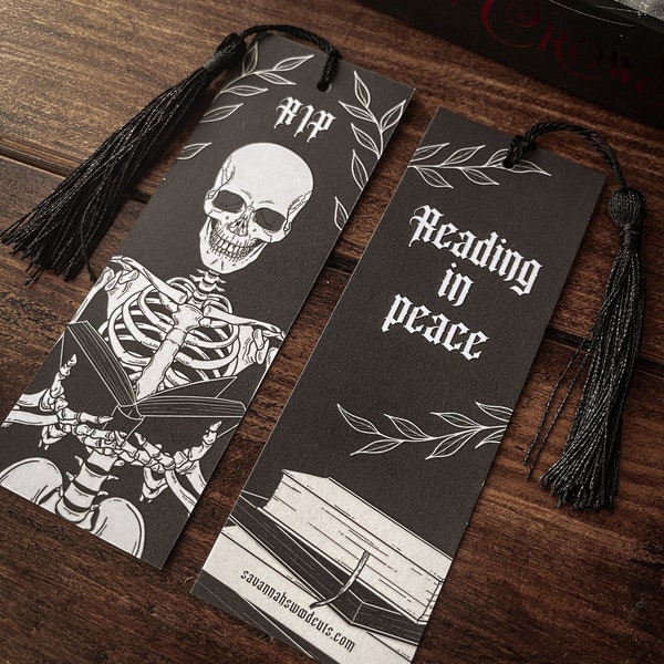 Gothic Bookmark | Horror Bookmark, witch bookmark, goth gift, horror reader, horror gift, gifts for goths, witch gifts, goth bookmark