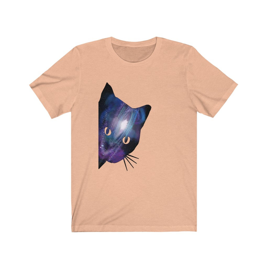 Galaxy Cat Face T-Shirt Unisex Jersey Short Sleeve Tee cat | Etsy