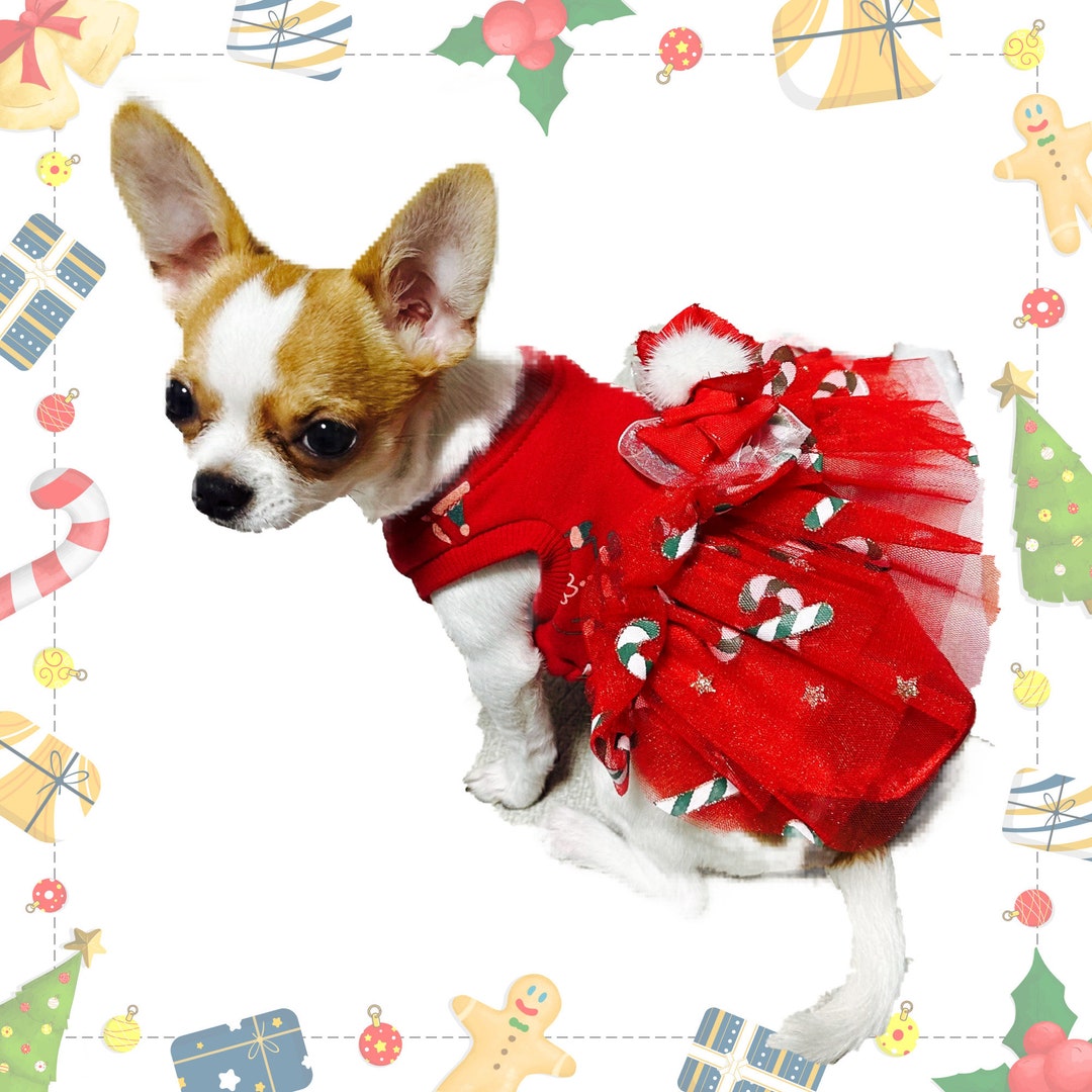 Christmas Red Dog Dress,dog Clothing,christmas Costume,dog Christmas