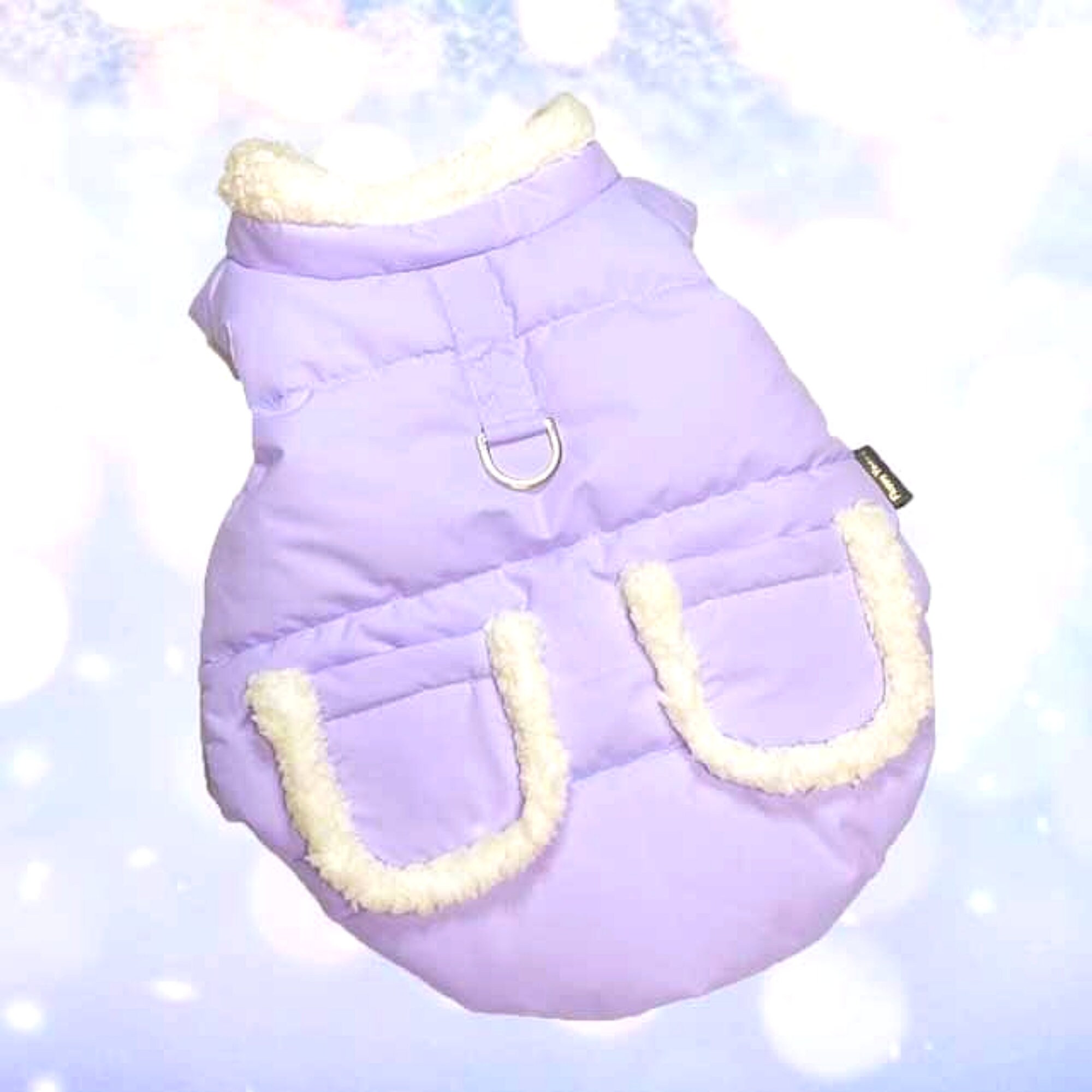 lilac dog coat