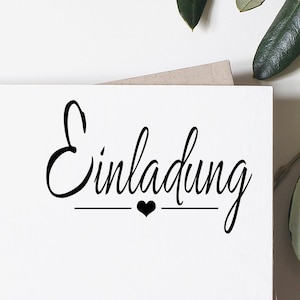 Stempel Einladung, Stempel Hochzeit, Stempel Taufe, Stempel Kommunion, Stempel Konfirmation, Stempel Geburtstag, Stempel Herz