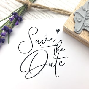 Stempel Save the Date Einladung Hochzeit Hochzeitsstempel Textstempel für Einladungskarten Herz