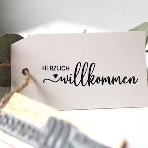 Stempel Herzlich willkommen