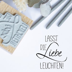 Stempel Lasst die Liebe Leuchten, Wunderkerzen, Knicklichter, Hochzeitstanz, Hochzeit Bild 1