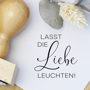 Stempel Lasst die Liebe leuchten, Stempel Wunderkerzen, Stempel Knicklichter, Stempel Hochzeit