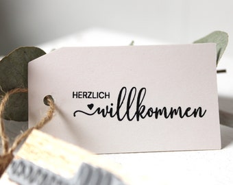 Stempel "Herzlich willkommen"  ||  HOCHZEIT