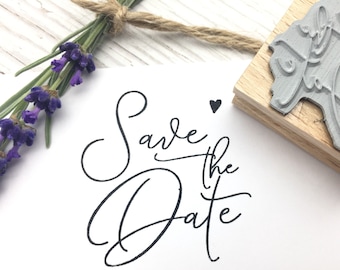 Stempel Save the Date Einladung Hochzeit Hochzeitsstempel Textstempel für Einladungskarten Herz