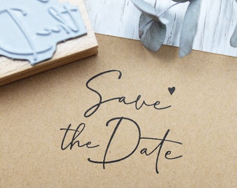 Stempel Save the Date Einladung Hochzeit Hochzeitsstempel Textstempel für Einladungskarten Herz