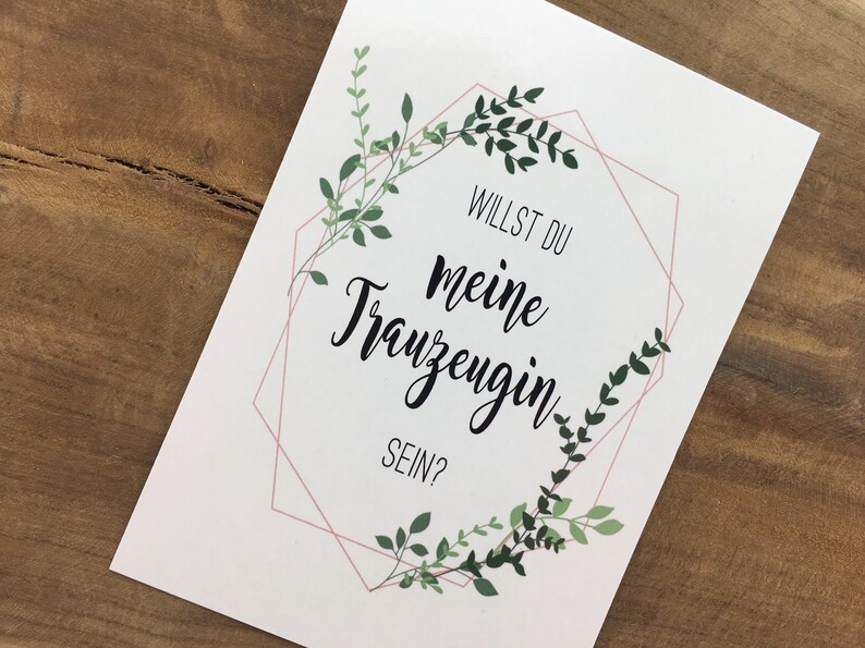 Karte Postkarte Trauzeugin Brautjungfer Willst du meine | Etsy