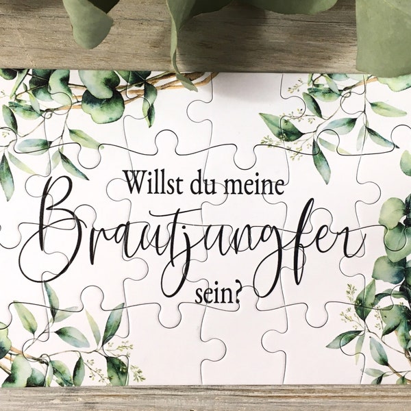 Puzzle || Willst du meine Brautjungfer sein?