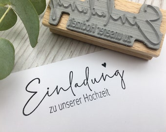 Stempel "Einladung"  ||  Einladungskarten  ||  Hochzeitspost  ||  HOCHZEIT