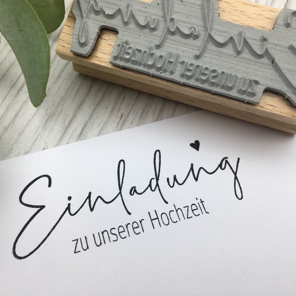 Stempel "Einladung"  ||  Einladungskarten  ||  Hochzeitspost  ||  HOCHZEIT