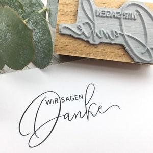 Stempel Wir sagen Danke