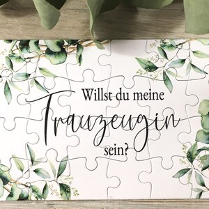 Puzzle || Willst du meine Trauzeugin sein?