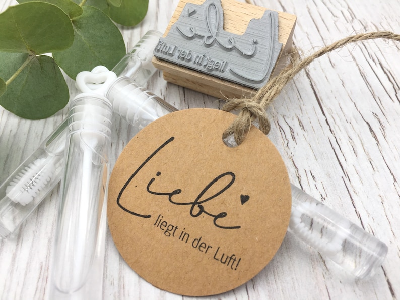 Stempel Seifenblasen Liebe liegt in der Luft Etsy France