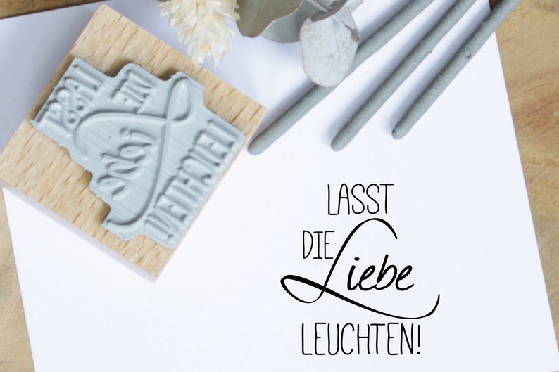 Stempel Lasst die Liebe Leuchten, Wunderkerzen, Knicklichter, Hochzeitstanz, Hochzeit Bild 1