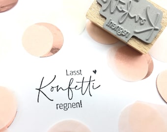 Stempel Konfetti  "Lasst Konfetti regnen"