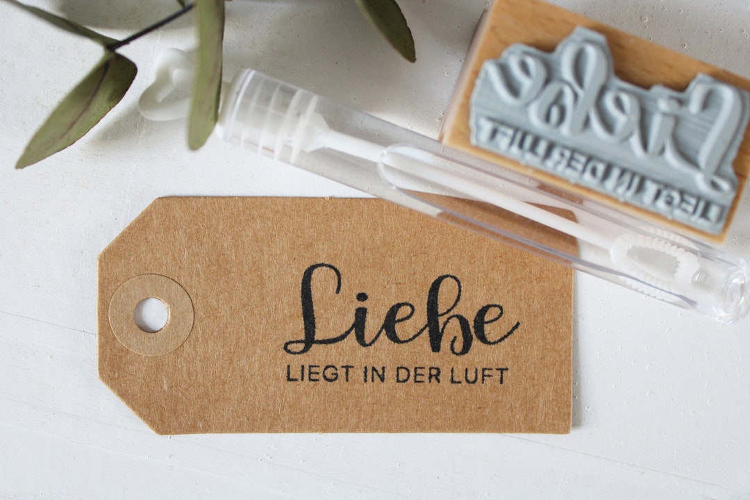 Stempel Liebe Liegt in Der Luft, Stempel Seifenblasen, Stempel Hochzeit