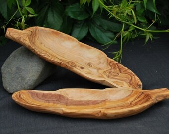 Wooden olive - shaped leaf - Design Bowl