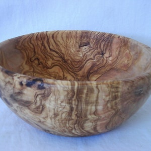 Olive Wood Salad Bowl 27 cm WOOD UNIQUE image 1