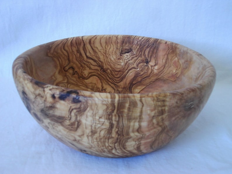 Olive Wood Salad Bowl 27 cm WOOD UNIQUE image 1