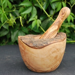 Mortier & Pilon en Bois Olivier Diam. 11cm image 3