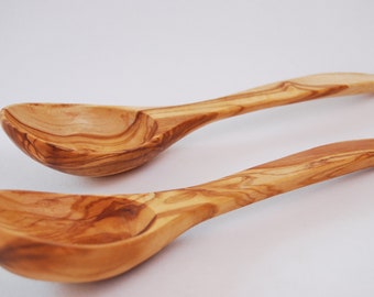 Large spoon to serve in olive wood, 32 cm