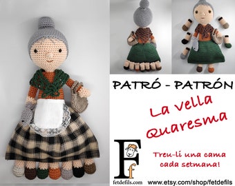 Patron amigurumi Vieja Cuaresma - Vella Quaresma - Calendario de Cuaresma